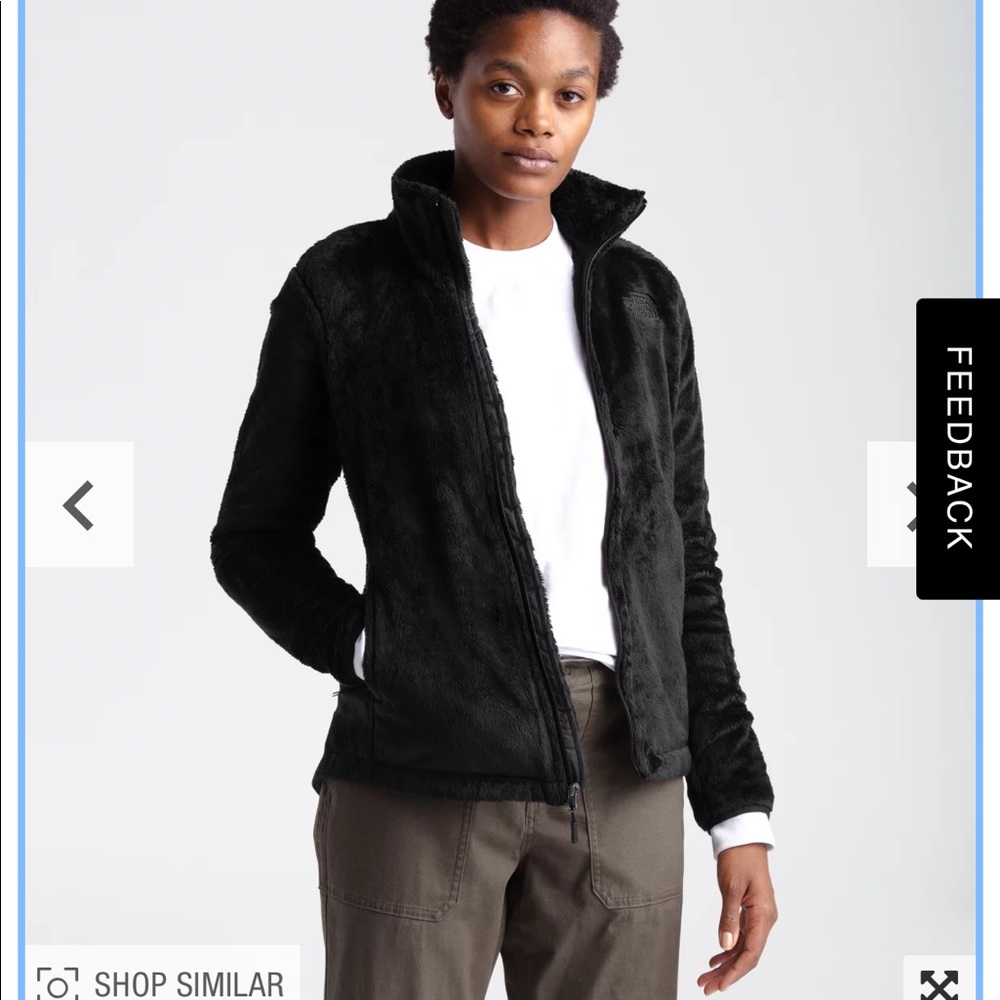 North Face Osito jacket. Black, lightweight fleece. Large